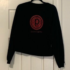 Pure Barre Black Holiday Buffalo Pullover [Large]
